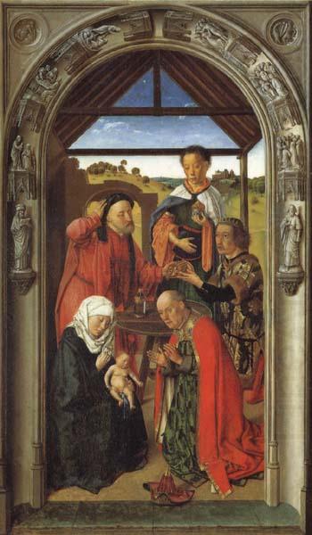 The Annunciation,The Visitation,THe Adoration of theAngels,The Adoration of the Magi, Dieric Bouts